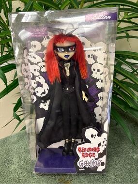 Bleeding Edge Goths Lillian Doll - Black & Red Gothic Doll